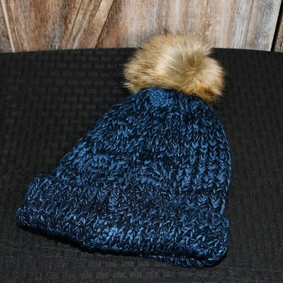 47 Brand NFL Seattle Seahawks Navy Meeko Cuff Pom Beanie - Picture 3 of 6